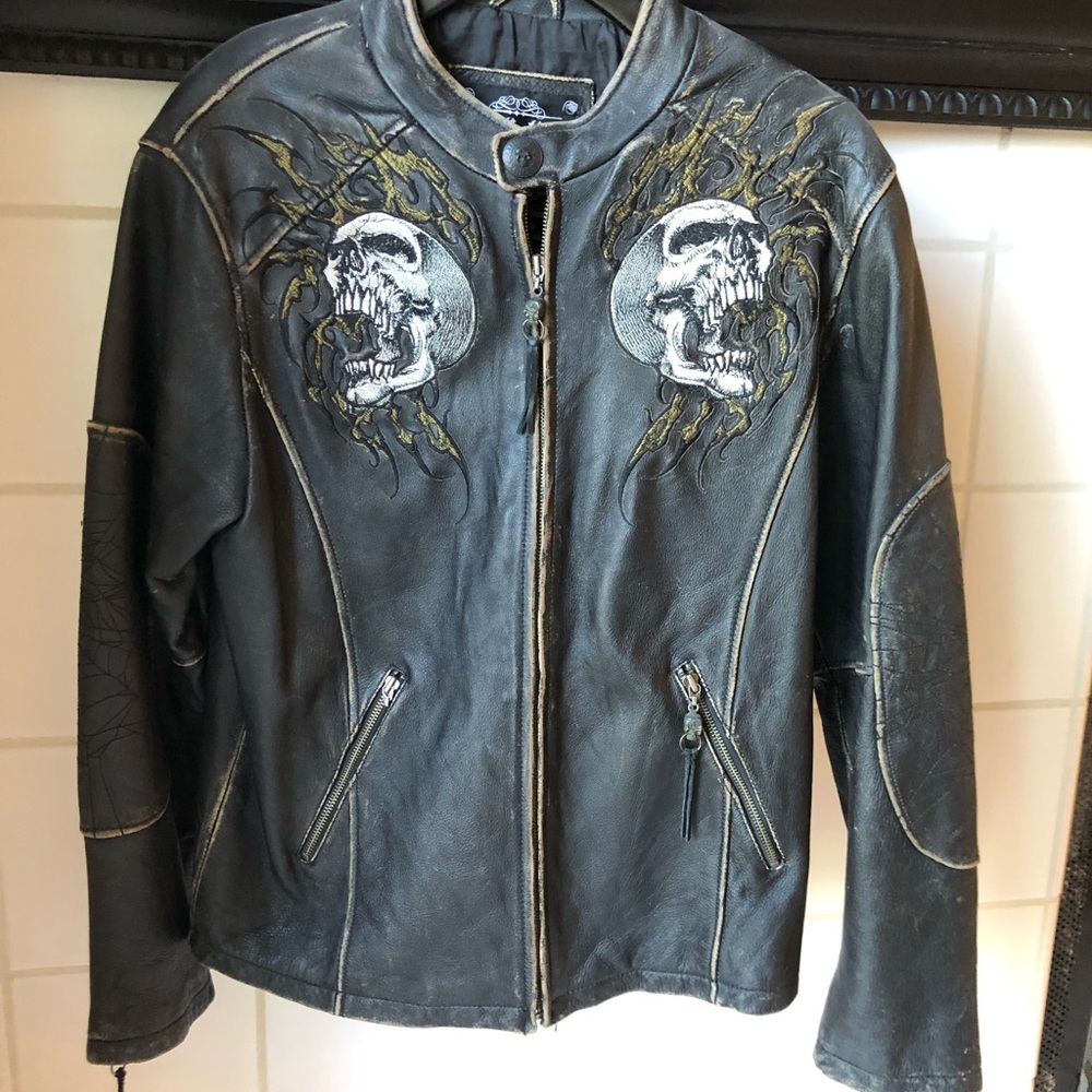 AFFLICTION Limited Edition Leather Jacket, size M
